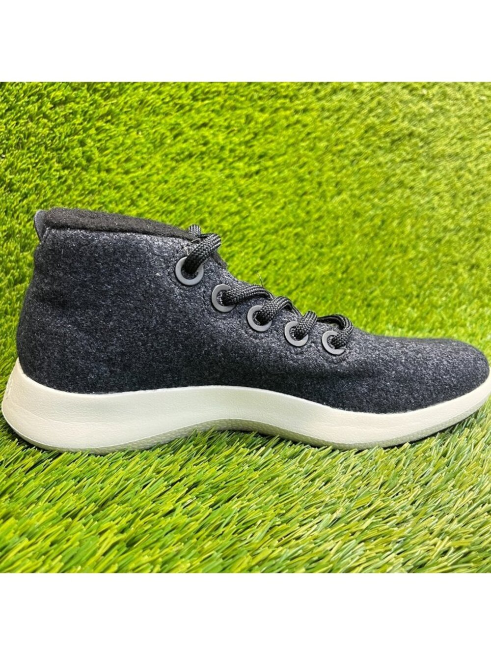 Allbirds Wool Runner Up Mizzles Womens Size 8 Black White Running Shoes Sneakers - Picture 4 of 10